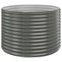 Jardinera arriate acero galvanizado gris 100x100x68 cm
