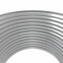 Jardinera arriate acero galvanizado gris 100x100x68 cm