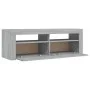 TV-Ständer mit grauen LED-Leuchten Sonoma 120x35x40 cm von vidaXL, TV-Möbel - Ref: Foro24-815688, Preis: 73,89 €, Rabatt: %