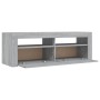 TV-Ständer mit grauen LED-Leuchten Sonoma 120x35x40 cm von vidaXL, TV-Möbel - Ref: Foro24-815688, Preis: 74,86 €, Rabatt: %