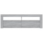 Mueble de TV con luces LED gris Sonoma 120x35x40 cm de vidaXL, Muebles TV - Ref: Foro24-815688, Precio: 77,00 €, Descuento: %