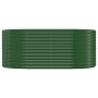 Jardinera arriate acero galvanizado verde 175x100x68 cm