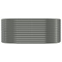 Jardinera arriate acero galvanizado gris 175x100x68 cm