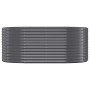 Jardinera arriate acero galvanizado antracita 175x100x68cm