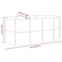 Jardinera arriate acero galvanizado antracita 175x100x68cm