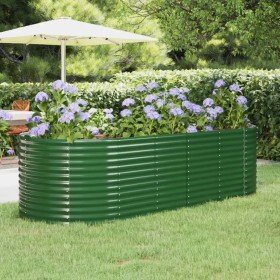 Jardinera arriate acero galvanizado verde 249x100x68 cm Jardinera arriate acero galvanizado verde 249x100x68 cm