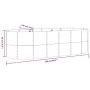 Jardinera arriate acero galvanizado verde 249x100x68 cm