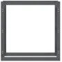 Firewood rack solid gray pine wood 100x25x100 cm by vidaXL, Accessories for bags and firewood holders - Ref: Foro24-822424, P...