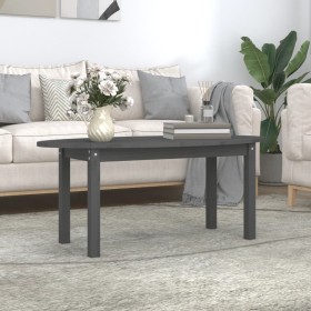 Couchtisch aus massivem grauem Kiefernholz, 110 x 55 x 45 cm von vidaXL, Couchtisch - Ref: Foro24-822344, Preis: 71,72 €, Rab...