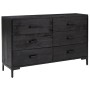 Sideboard aus massivem schwarzem Kiefernholz, 110 x 35 x 70 cm von vidaXL, Sideboards - Ref: Foro24-349922, Preis: 282,86 €, ...
