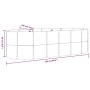 Jardinera arriate acero galvanizado antracita 249x100x68cm