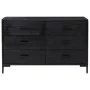 Sideboard aus massivem schwarzem Kiefernholz, 110 x 35 x 70 cm von vidaXL, Sideboards - Ref: Foro24-349922, Preis: 269,33 €, ...