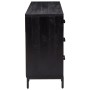 Aparador de madera maciza de pino negro 110x35x70 cm de vidaXL, Aparadores - Ref: Foro24-349922, Precio: 282,75 €