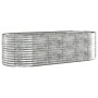 Jardinera arriate acero galvanizado plata 249x100x68 cm