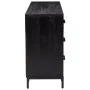 Solid black pine wood sideboard 110x35x70 cm by vidaXL, Sideboards - Ref: Foro24-349922, Price: 269,33 €, Discount: %