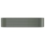 Jardinera arriate acero galvanizado gris 322x100x68 cm