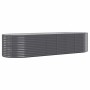 Jardinera arriate acero galvanizado antracita 322x100x68cm