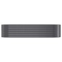 Jardinera arriate acero galvanizado antracita 322x100x68cm