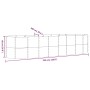 Jardinera arriate acero galvanizado antracita 322x100x68cm