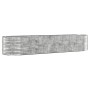 Jardinera arriate acero galvanizado plata 396x100x68 cm