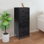 Cómoda de madera maciza de pino negro 42x35x110 cm de vidaXL, Cajoneras - Ref: Foro24-349928, Precio: 201,61 €, Descuento: %