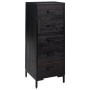Cómoda de madera maciza de pino negro 42x35x110 cm de vidaXL, Cajoneras - Ref: Foro24-349928, Precio: 201,61 €, Descuento: %