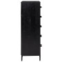Cómoda de madera maciza de pino negro 42x35x110 cm de vidaXL, Cajoneras - Ref: Foro24-349928, Precio: 201,61 €, Descuento: %