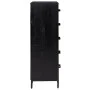 Massive Kiefer Kommode schwarz 42x35x110 cm von vidaXL, Schubladen - Ref: Foro24-349928, Preis: 186,58 €, Rabatt: %