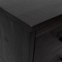 Cómoda de madera maciza de pino negro 42x35x110 cm de vidaXL, Cajoneras - Ref: Foro24-349928, Precio: 201,61 €, Descuento: %