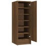 Schuhregal aus braunem Eichensperrholz, 32 x 35 x 92 cm von vidaXL, Schuhregale und Schuhorganisatoren - Ref: Foro24-816019, ...