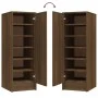 Mueble zapatero madera contrachapada roble marrón 32x35x92 cm de vidaXL, Zapateros y organizadores de calzado - Ref: Foro24-8...