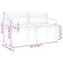 Banco Batavia con cojín madera maciza de teca 150 cm