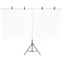 Schwarzer T-förmiger Hintergrundträger 201x60x(70-200) cm von vidaXL, Studiomontagen - Ref: Foro24-190253, Preis: 31,82 €, Ra...