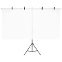 Schwarzer T-förmiger Hintergrundträger 201x60x(70-200) cm von vidaXL, Studiomontagen - Ref: Foro24-190253, Preis: 32,44 €, Ra...