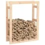 Kaminholzregal aus massivem Kiefernholz 80x25x100 cm von vidaXL, Zubehör für Taschen und Brennholzhalter - Ref: Foro24-822417...