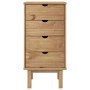 Cajonera OTTA madera maciza de pino 45x39x90 cm de vidaXL, Cajoneras - Ref: Foro24-348579, Precio: 94,32 €, Descuento: %