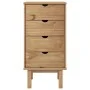 OTTA Kommode aus massivem Kiefernholz 45x39x90 cm von vidaXL, Schubladen - Ref: Foro24-348579, Preis: 102,87 €, Rabatt: %