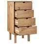 Cajonera OTTA madera maciza de pino 45x39x90 cm de vidaXL, Cajoneras - Ref: Foro24-348579, Precio: 94,32 €, Descuento: %