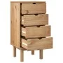 OTTA Kommode aus massivem Kiefernholz 45x39x90 cm von vidaXL, Schubladen - Ref: Foro24-348579, Preis: 102,87 €, Rabatt: %