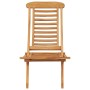 Silla de jardín plegable madera maciza de teca 50x90x69 cm