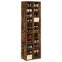 Mueble zapatero madera contrachapada roble ahumado 54x34x183cm de vidaXL, Zapateros y organizadores de calzado - Ref: Foro24-...
