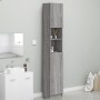 Badezimmerschrank aus grauem Sonoma-Sperrholz, 32 x 25,5 x 190 cm von vidaXL, Badezimmermöbel - Ref: Foro24-815538, Preis: 72...
