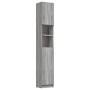 Badezimmerschrank aus grauem Sonoma-Sperrholz, 32 x 25,5 x 190 cm von vidaXL, Badezimmermöbel - Ref: Foro24-815538, Preis: 72...