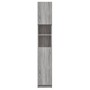 Badezimmerschrank aus grauem Sonoma-Sperrholz, 32 x 25,5 x 190 cm von vidaXL, Badezimmermöbel - Ref: Foro24-815538, Preis: 72...