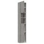 Badezimmerschrank aus grauem Sonoma-Sperrholz, 32 x 25,5 x 190 cm von vidaXL, Badezimmermöbel - Ref: Foro24-815538, Preis: 72...