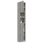 Armario de baño madera contrachapada gris Sonoma 32x25,5x190 cm de vidaXL, Muebles de baño - Ref: Foro24-815538, Precio: 75,30 €