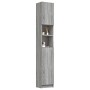 Armario de baño madera contrachapada gris Sonoma 32x25,5x190 cm de vidaXL, Muebles de baño - Ref: Foro24-815538, Precio: 75,30 €