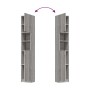 Armario de baño madera contrachapada gris Sonoma 32x25,5x190 cm de vidaXL, Muebles de baño - Ref: Foro24-815538, Precio: 75,30 €