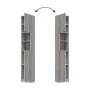 Sonoma gray plywood bathroom cabinet 32x25.5x190 cm by vidaXL, Bathroom furniture - Ref: Foro24-815538, Price: 71,61 €, Disco...
