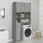 Badezimmerschrank aus grauem Sonoma-Sperrholz, 32 x 25,5 x 190 cm von vidaXL, Badezimmermöbel - Ref: Foro24-815538, Preis: 72...